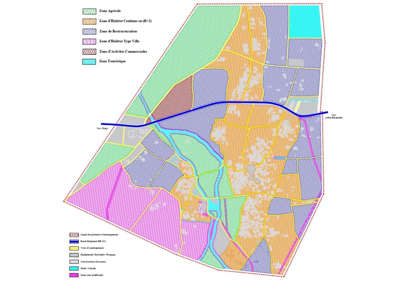 تصميم تهيئة مركز جماعة المعدر الكبير بإقليم تزنيت